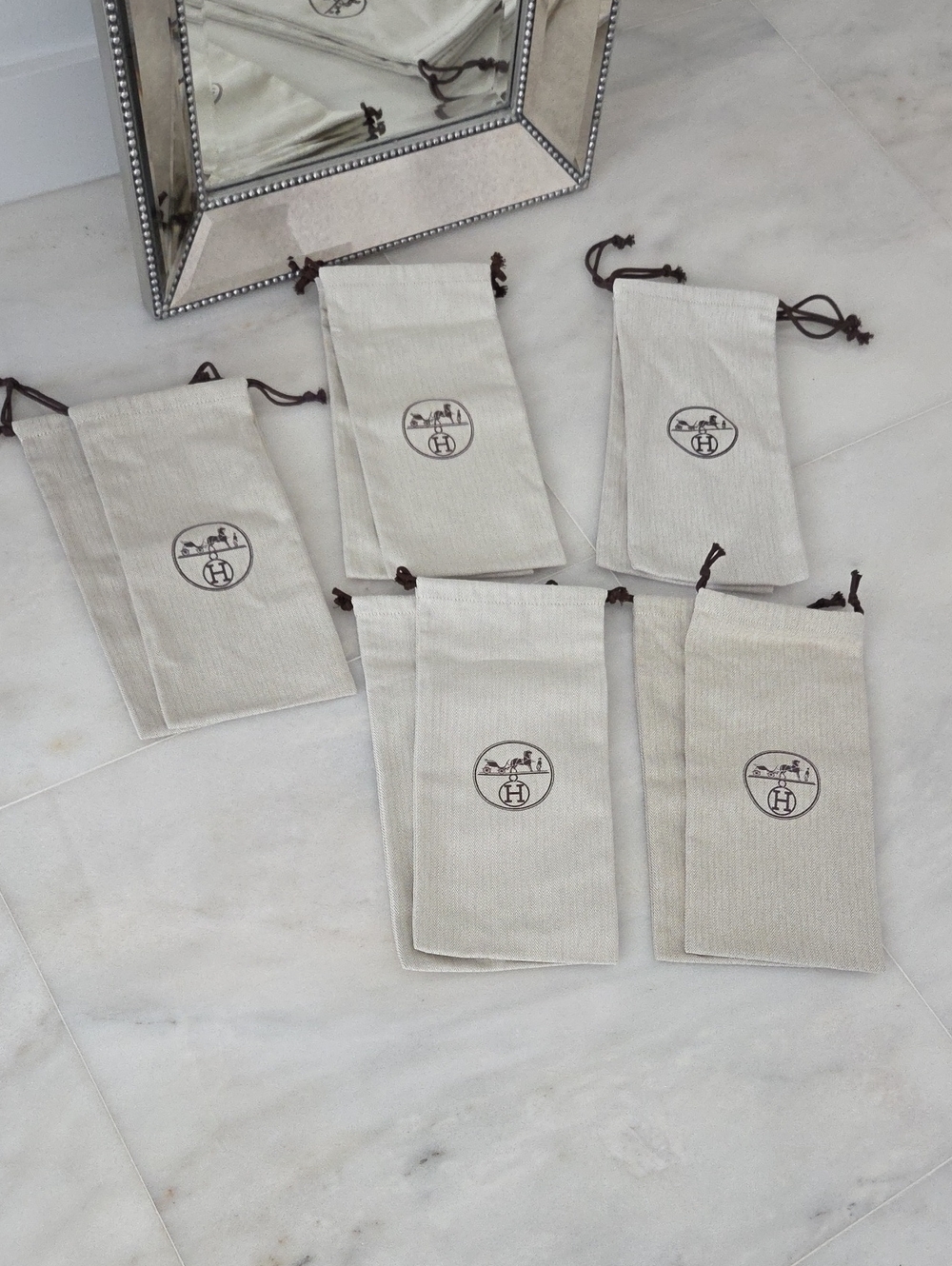 Hermès Dust Bags - (Set of 5) ALL NEW NEVER USED!!